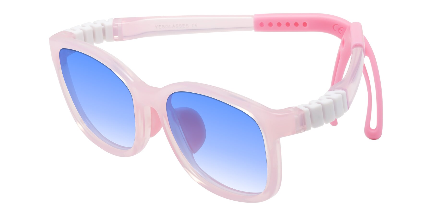 Angle of Hesper in Artist Pink with Blue Gradient Lenses