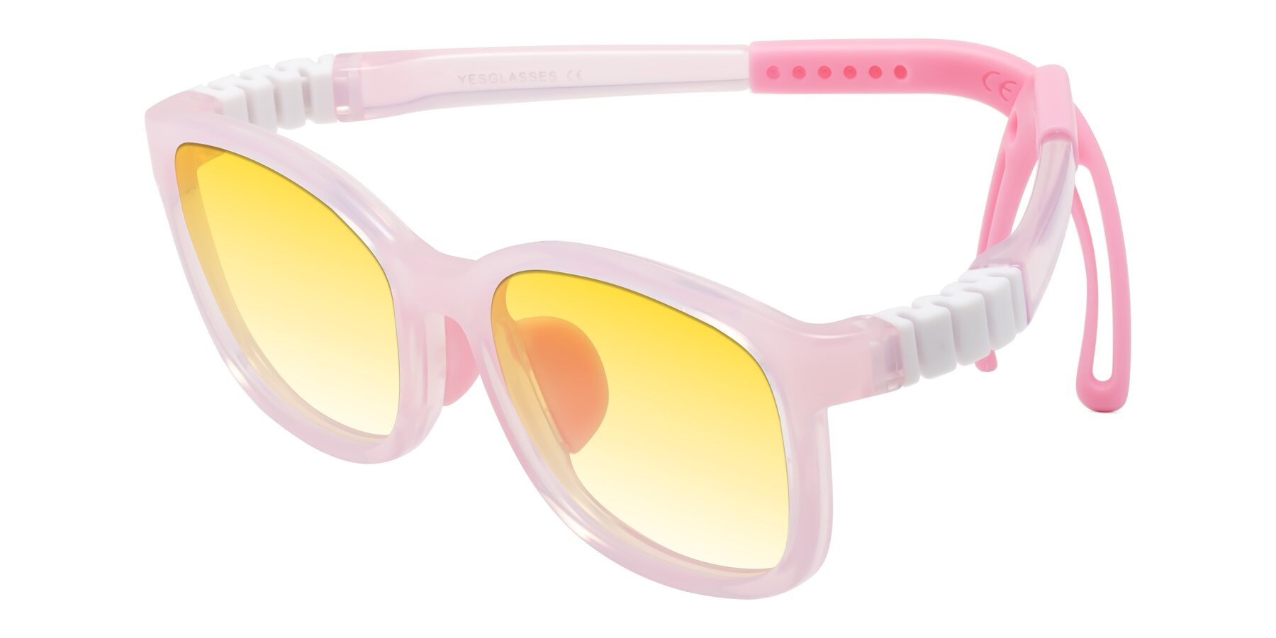 Angle of Hesper in Artist Pink with Yellow Gradient Lenses