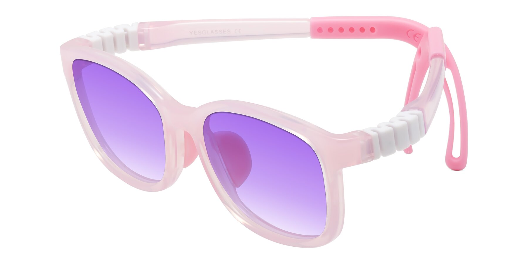 Angle of Hesper in Artist Pink with Purple Gradient Lenses