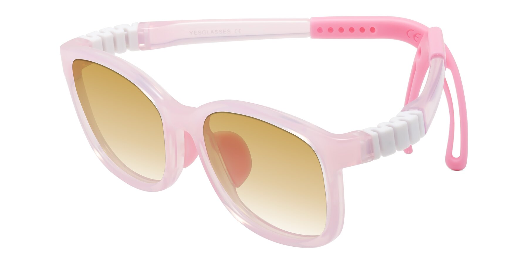 Angle of Hesper in Artist Pink with Champagne Gradient Lenses