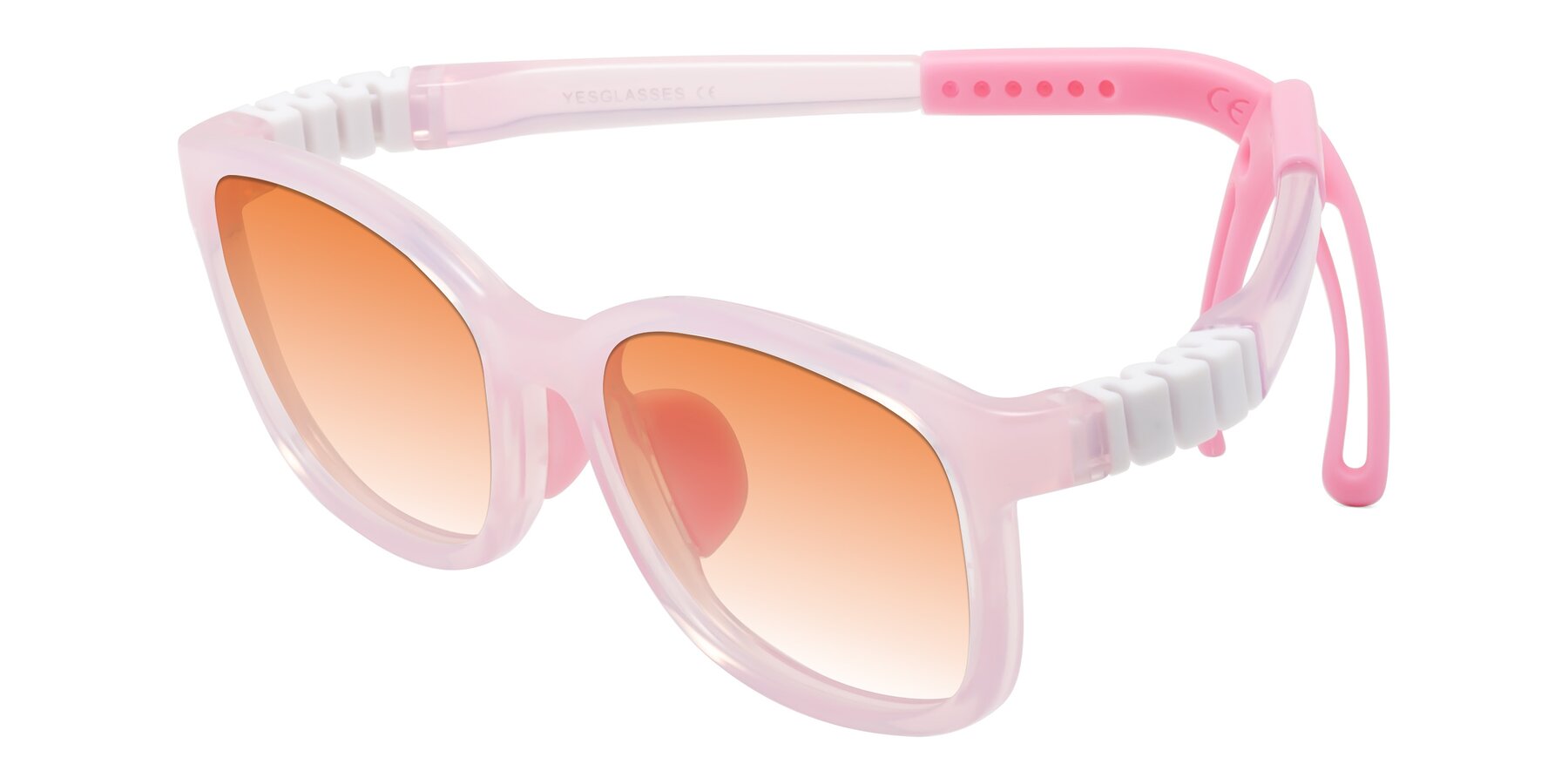 Angle of Hesper in Artist Pink with Orange Gradient Lenses