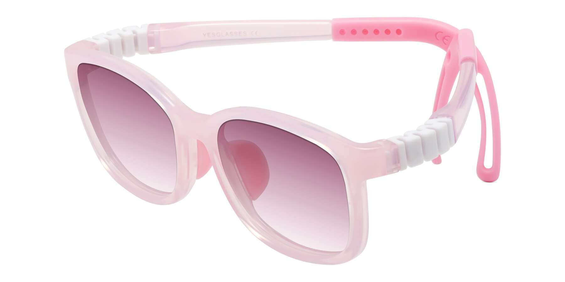 Angle of Hesper in Artist Pink with Wine Gradient Lenses