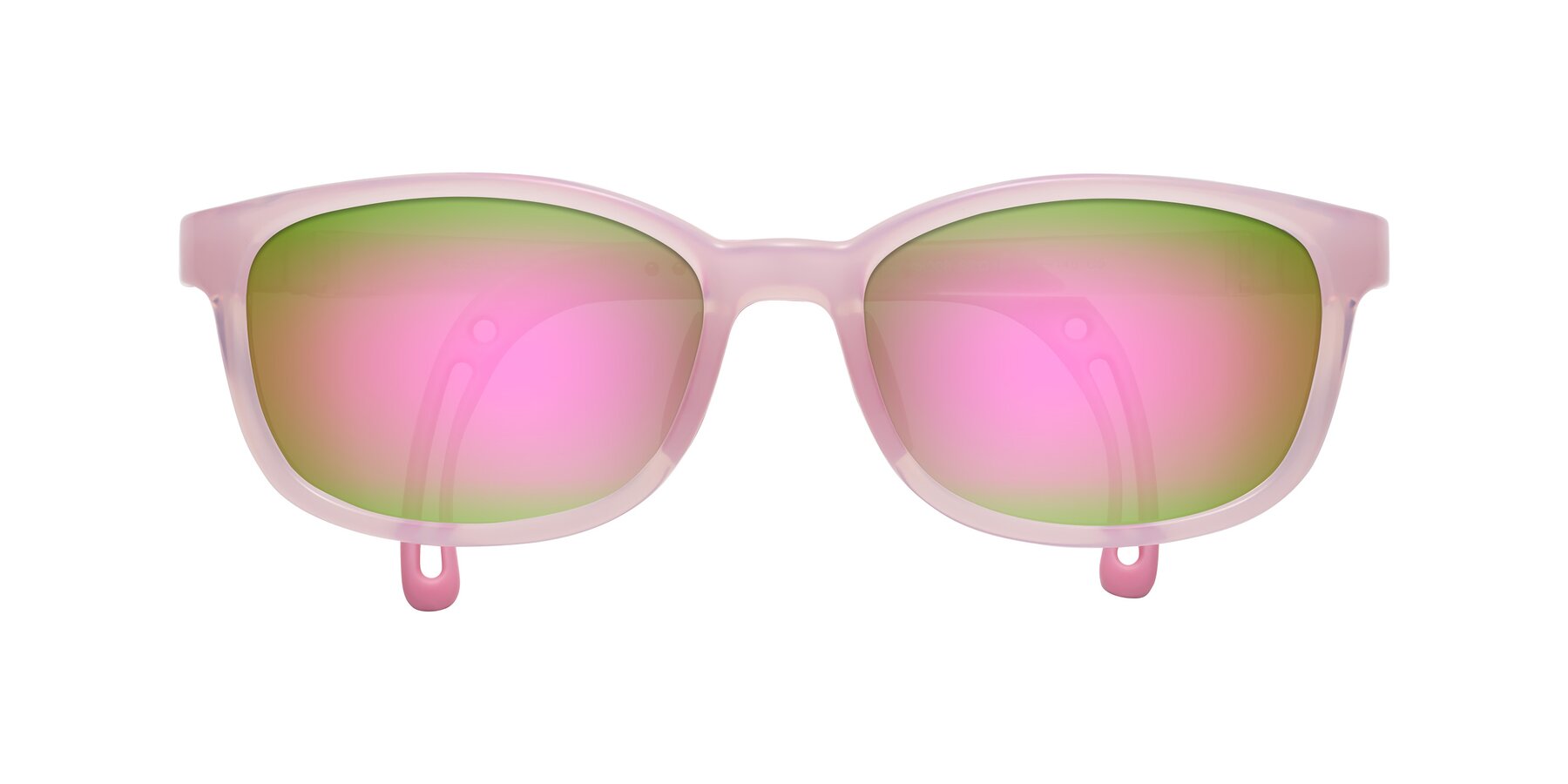 Folded Front of Hesper in Artist Pink with Pink Mirrored Lenses