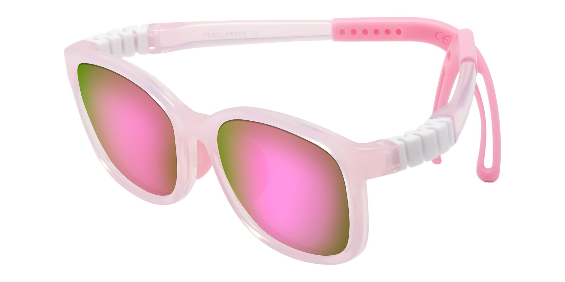 Angle of Hesper in Artist Pink with Pink Mirrored Lenses