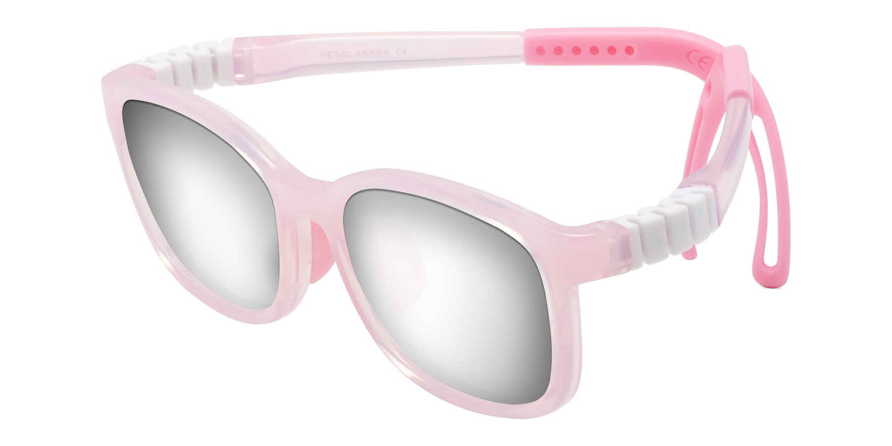 Angle of Hesper in Artist Pink with Silver Mirrored Lenses