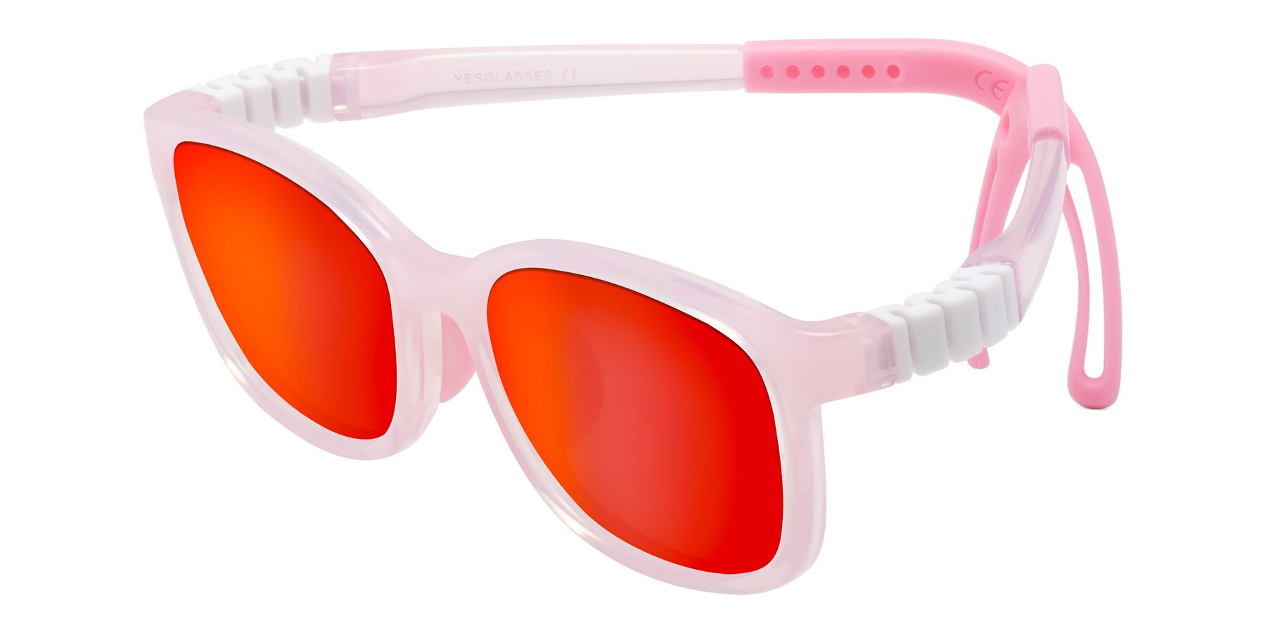 Angle of Hesper in Artist Pink with Red Gold Mirrored Lenses