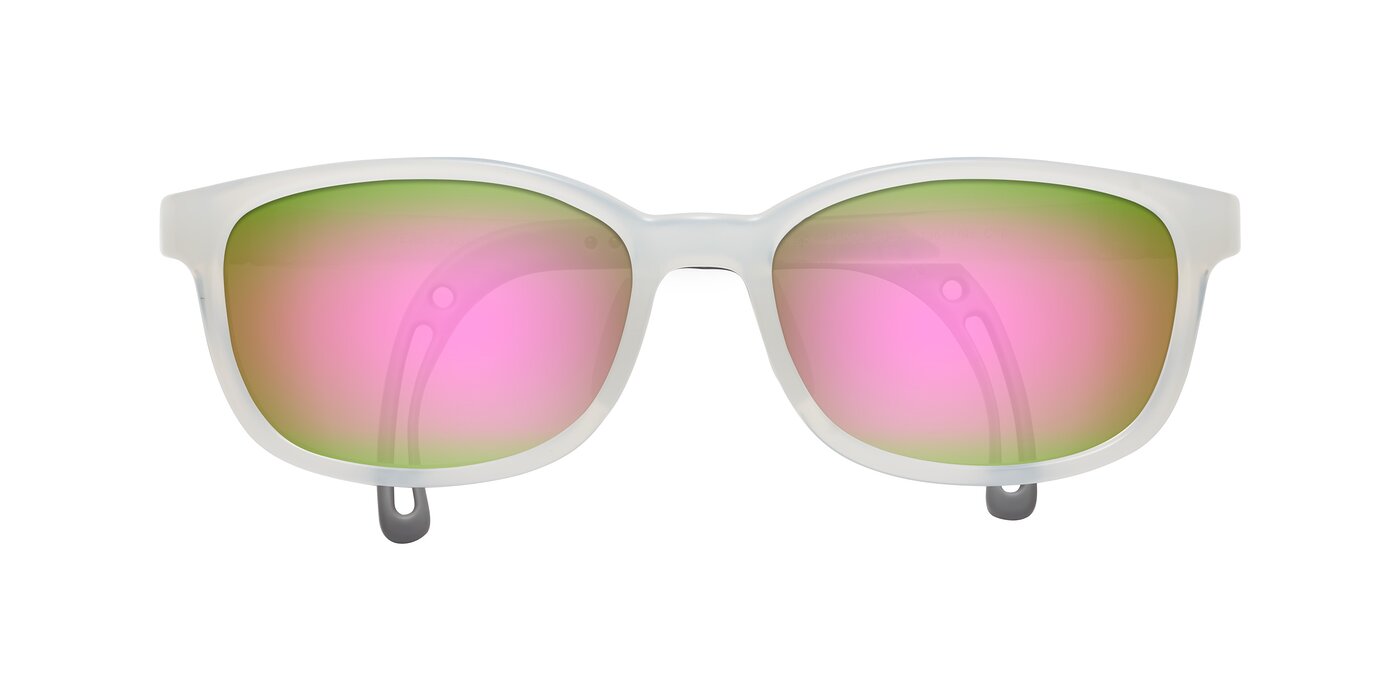 Hesper - Angel White Flash Mirrored Sunglasses