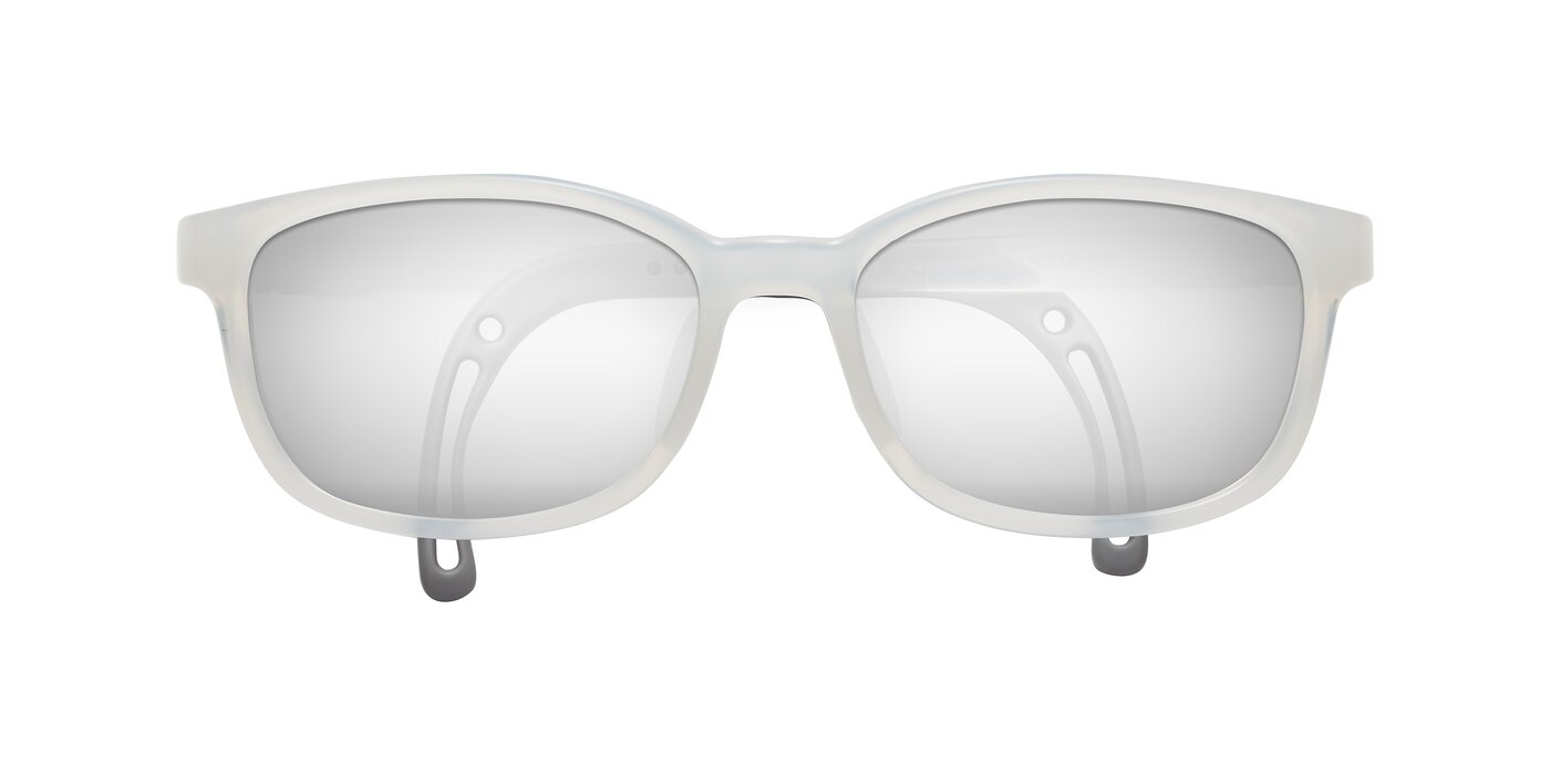 Hesper - Angel White Flash Mirrored Sunglasses