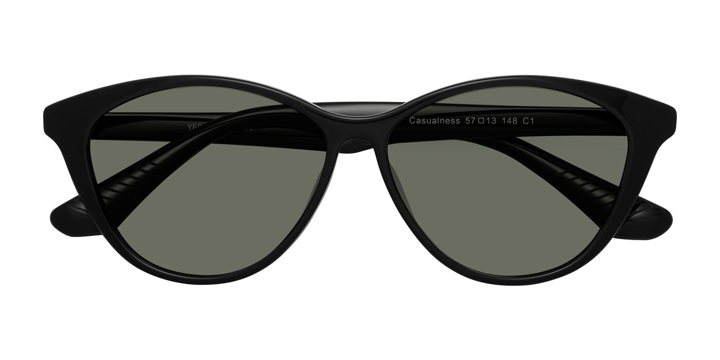 Casualness - Black Polarized Sunglasses