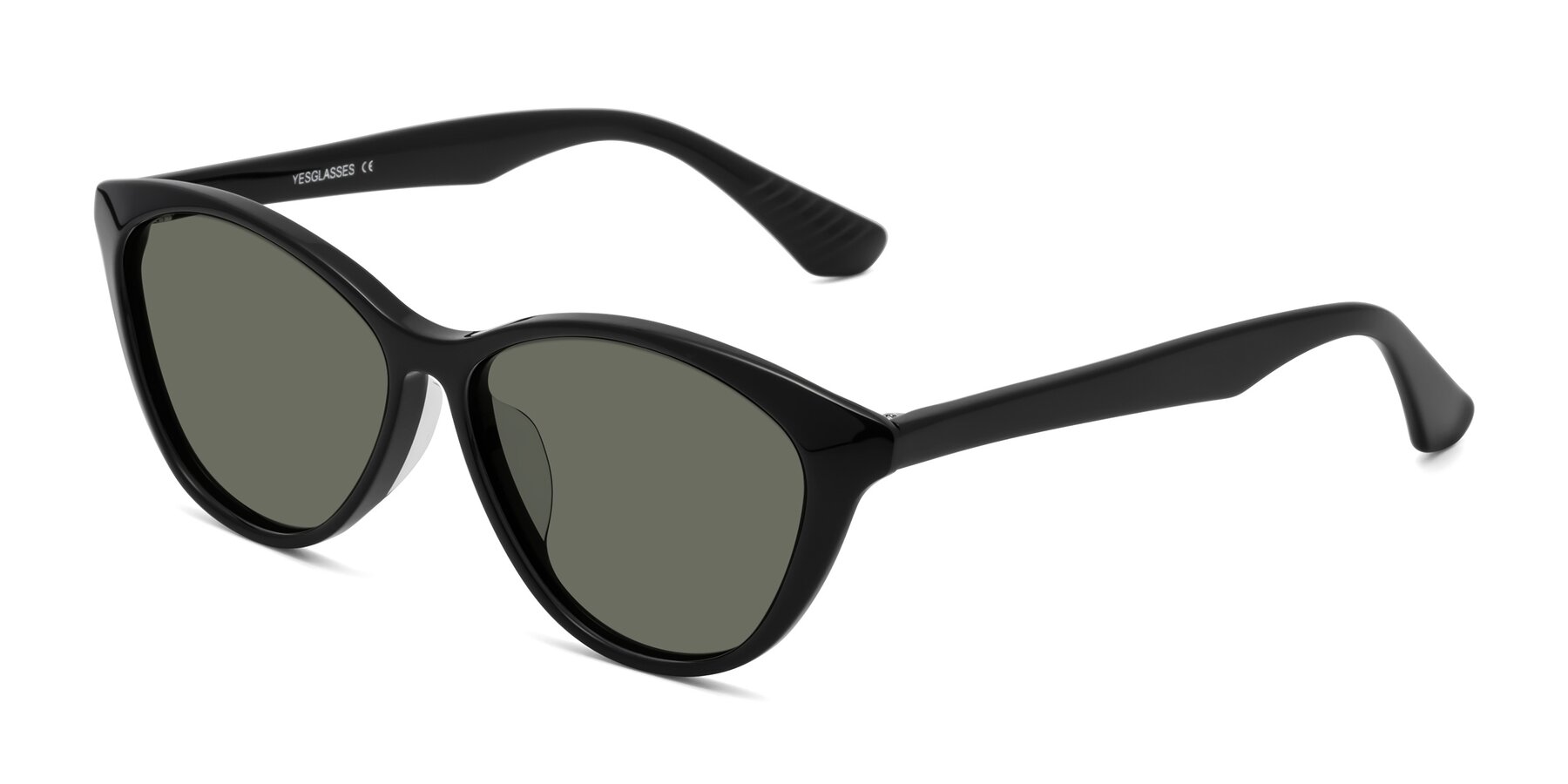 Angle of Casualness in Black with Gray Polarized Lenses