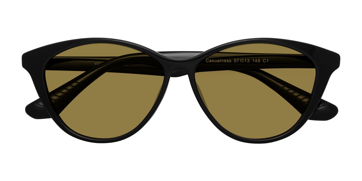 Casualness - Black Polarized Sunglasses
