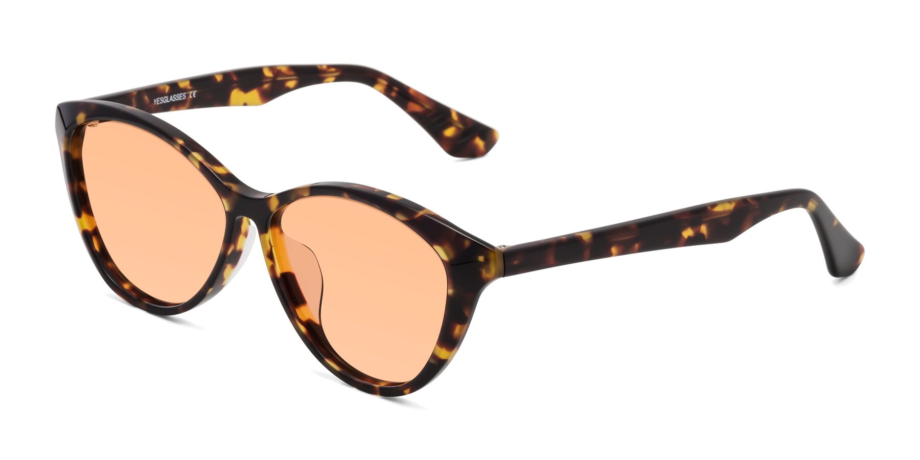 Angle of Casualness in Tortoise with Light Orange Tinted Lenses