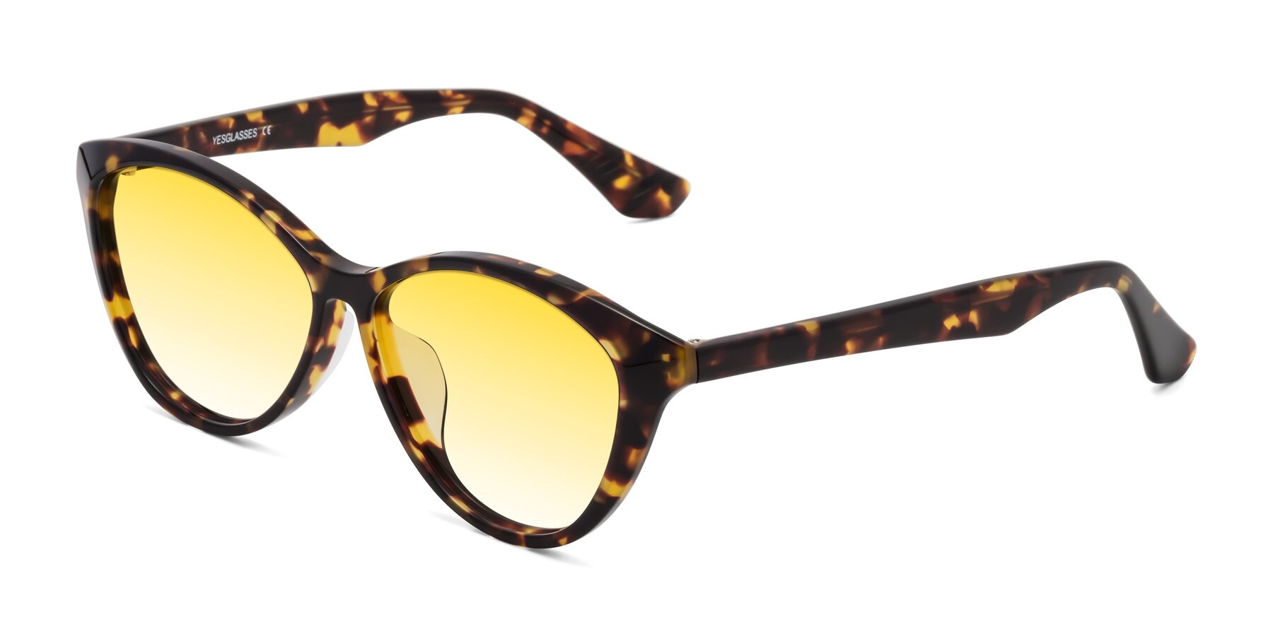 Angle of Casualness in Tortoise with Yellow Gradient Lenses