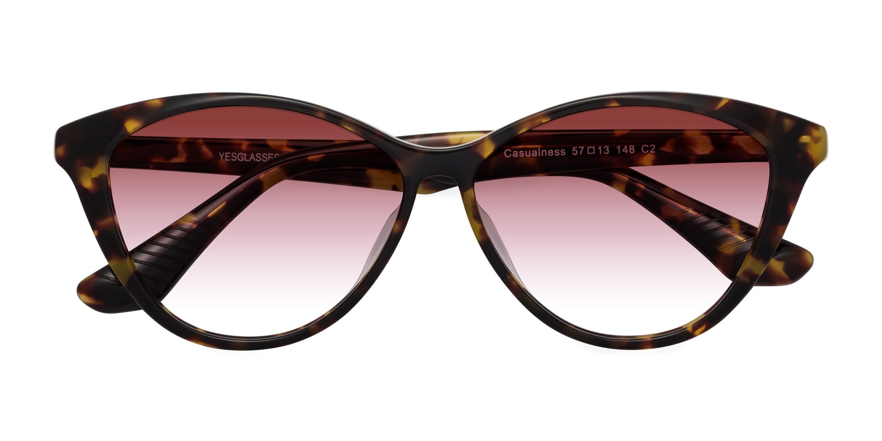 Folded Front of Casualness in Tortoise with Garnet Gradient Lenses