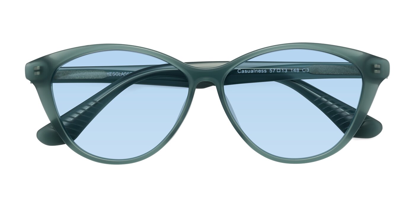 Casualness - Teal Tinted Sunglasses