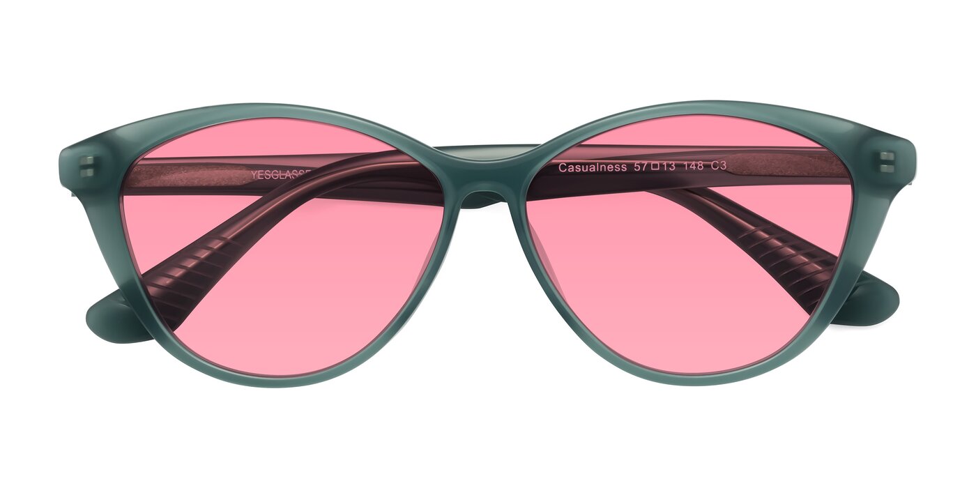 Casualness - Teal Tinted Sunglasses