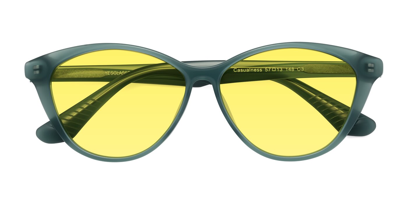 Casualness - Teal Tinted Sunglasses