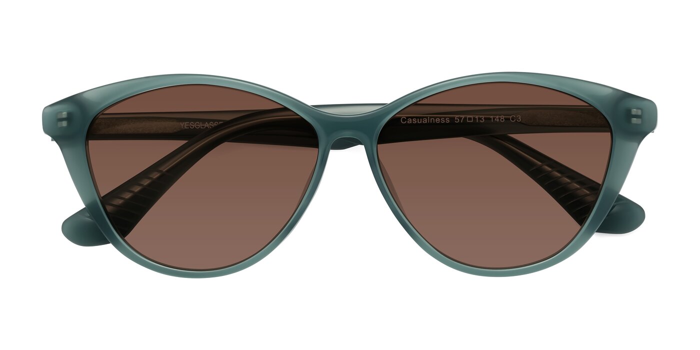 Casualness - Teal Tinted Sunglasses