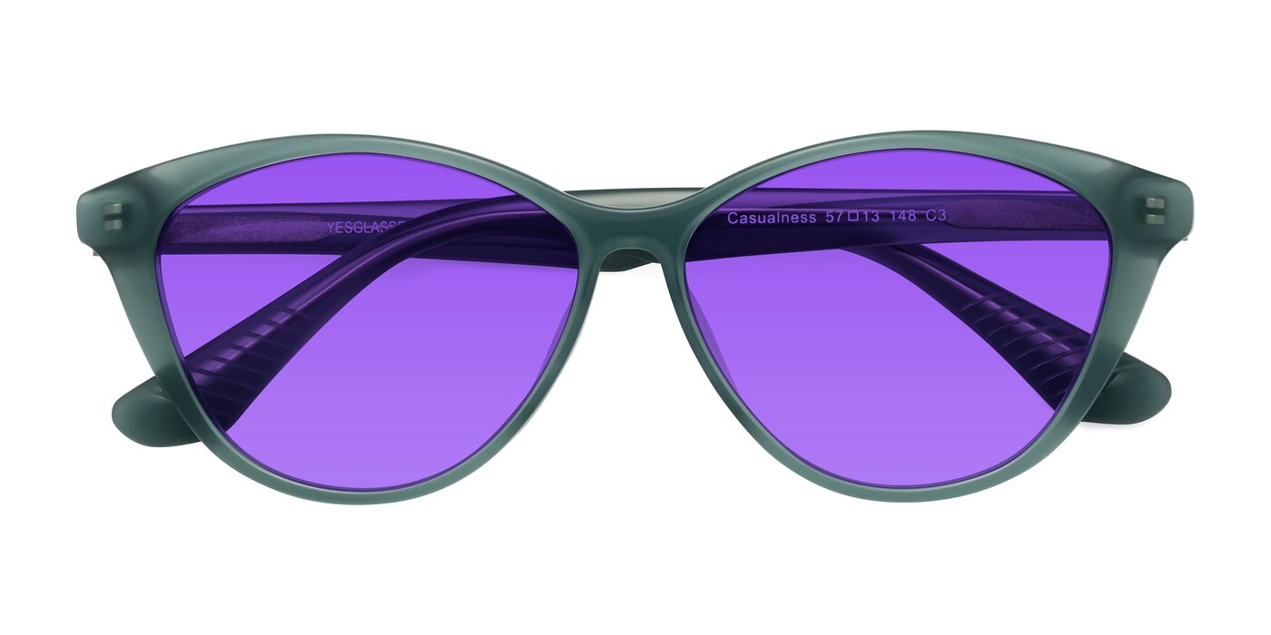 Casualness - Teal Tinted Sunglasses