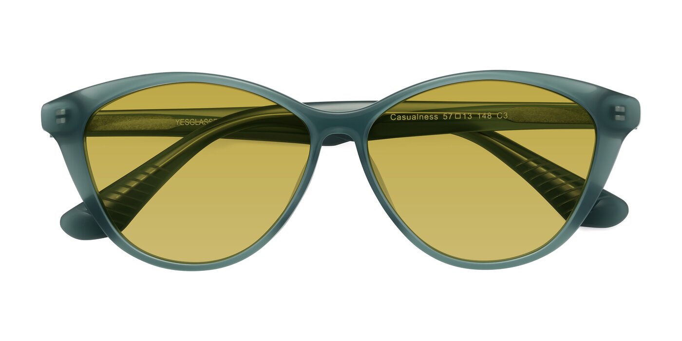 Casualness - Teal Tinted Sunglasses