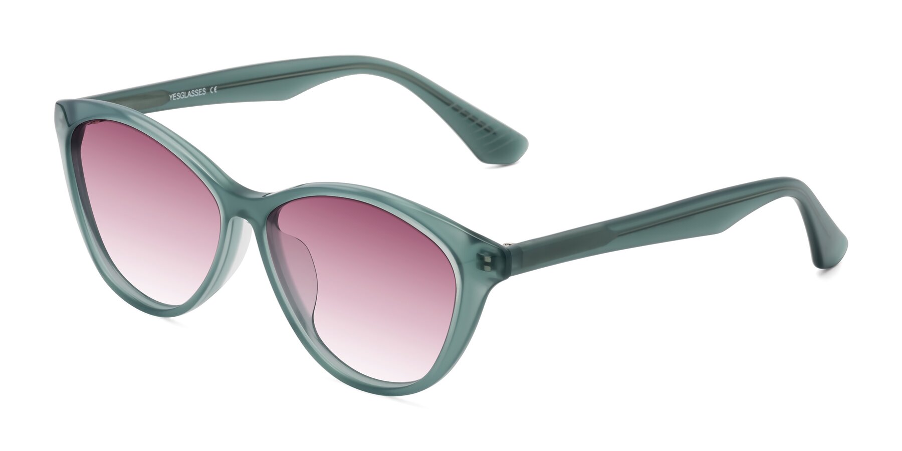 Angle of Casualness in Teal with Wine Gradient Lenses