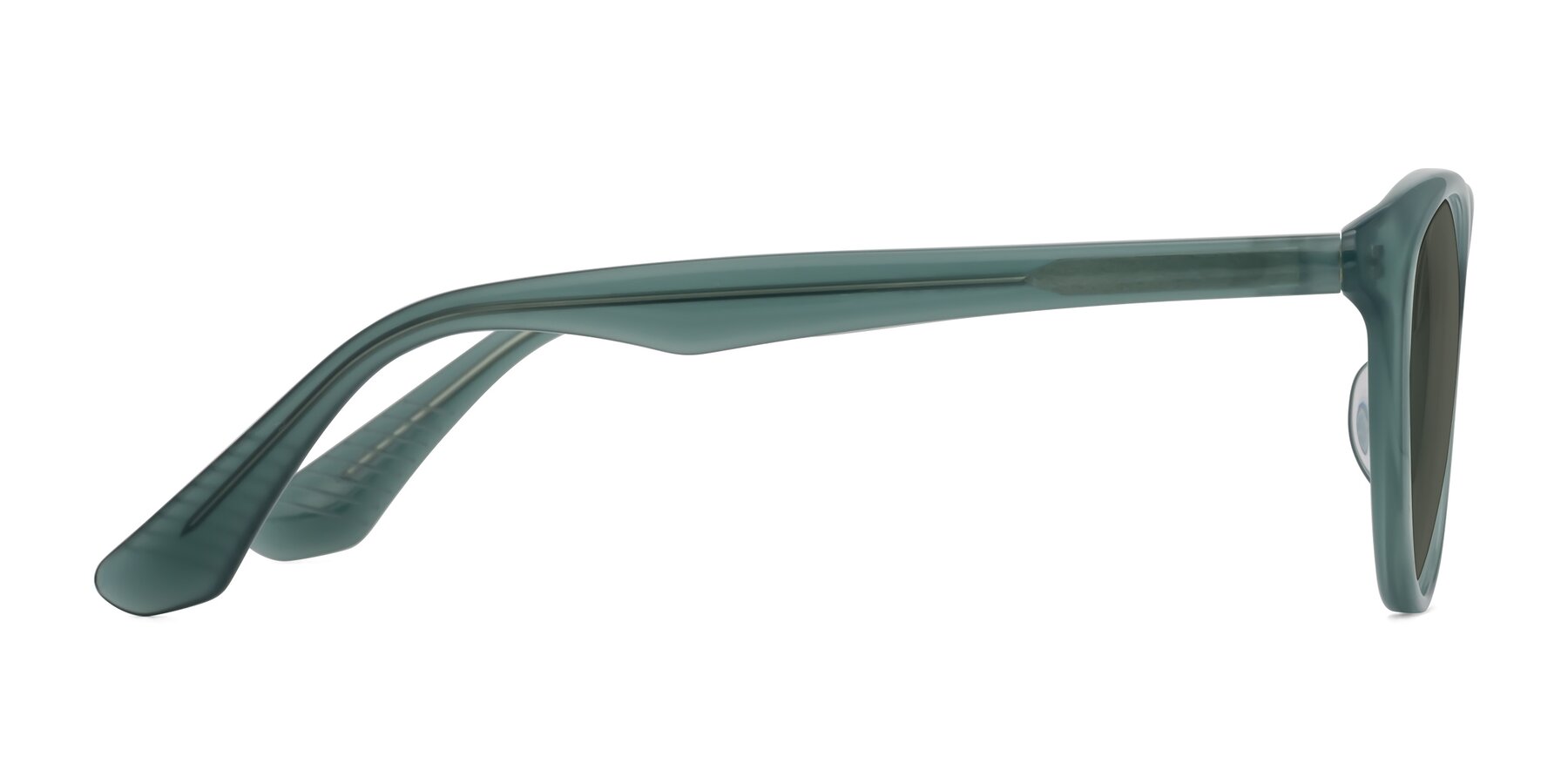 Side of Casualness in Teal with Gray Polarized Lenses