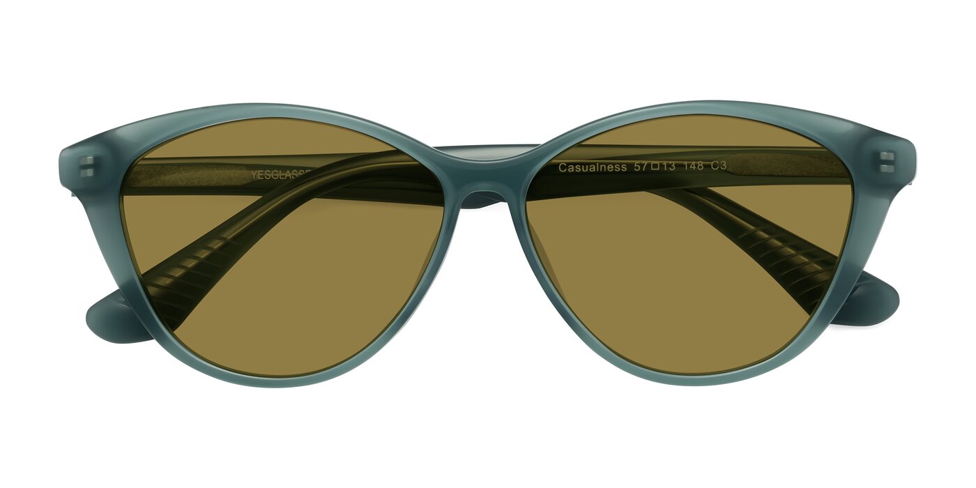 Casualness - Teal Polarized Sunglasses