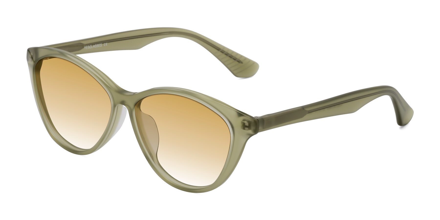 Angle of Casualness in Olive with Champagne Gradient Lenses