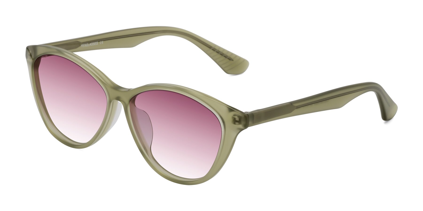 Angle of Casualness in Olive with Wine Gradient Lenses