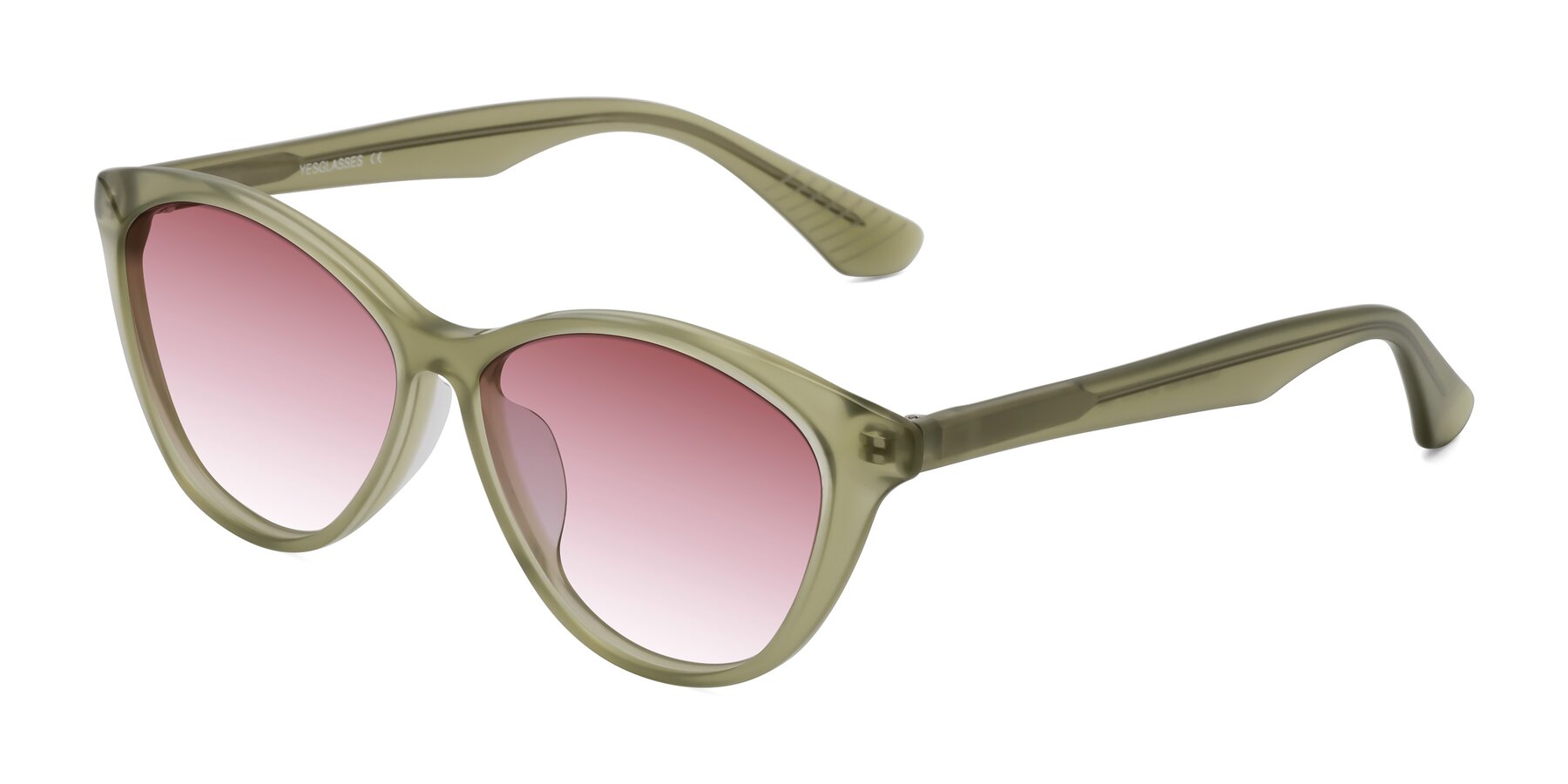 Angle of Casualness in Olive with Garnet Gradient Lenses