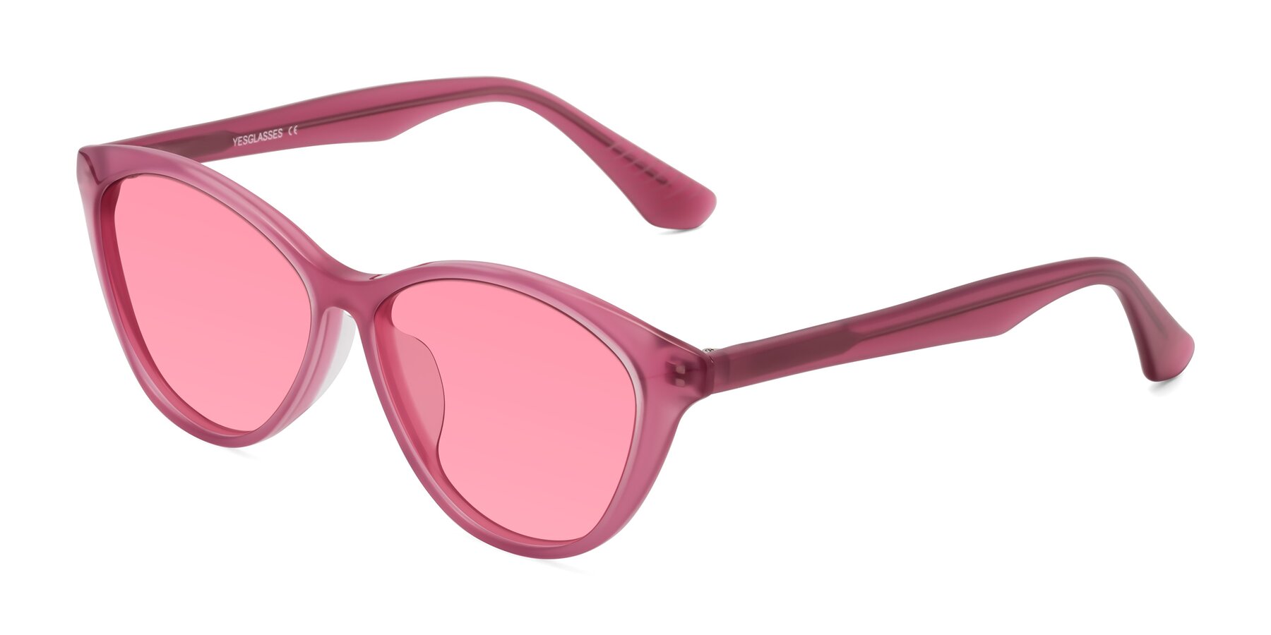 Angle of Casualness in Pink with Pink Tinted Lenses