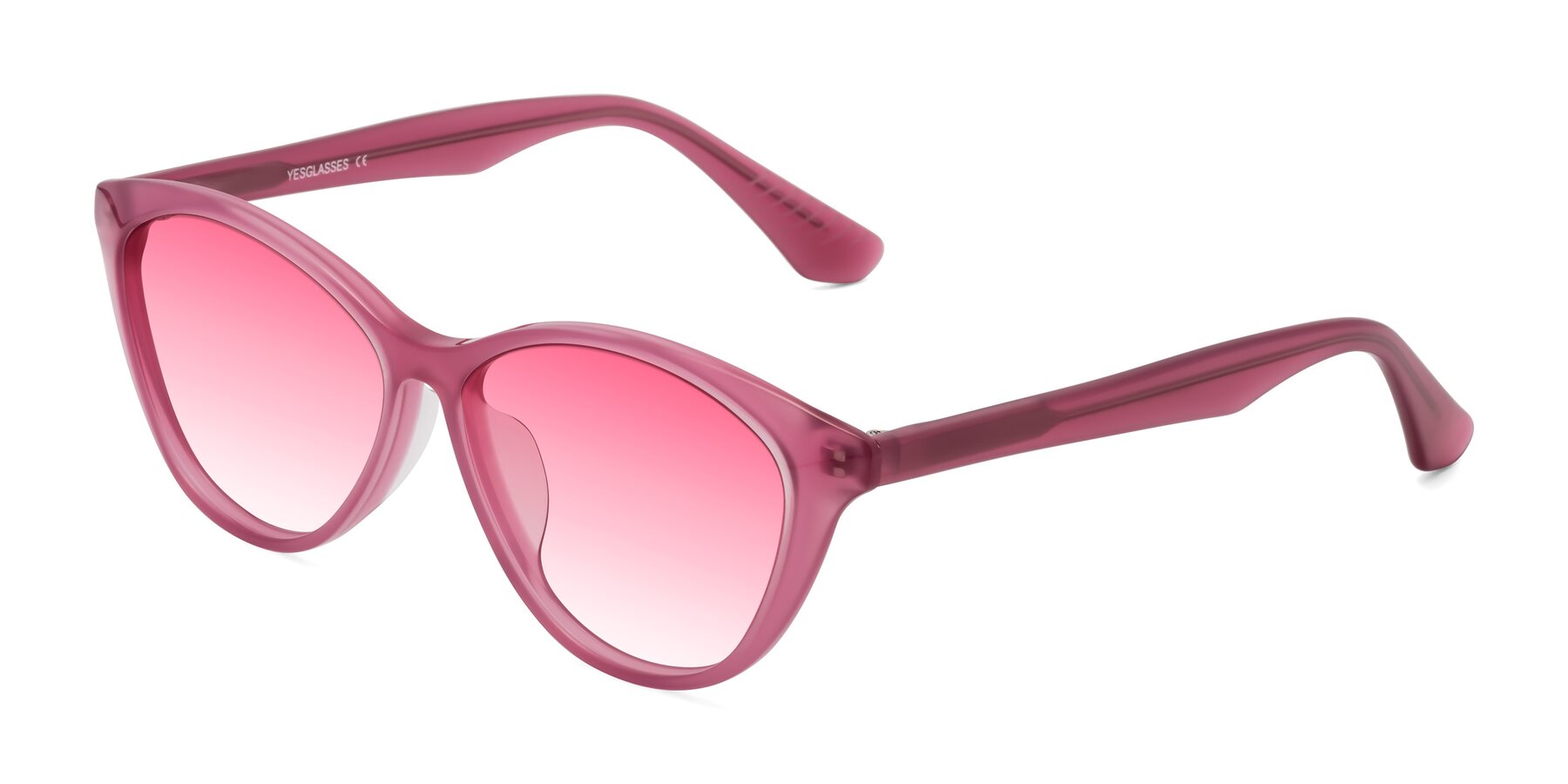 Angle of Casualness in Pink with Pink Gradient Lenses