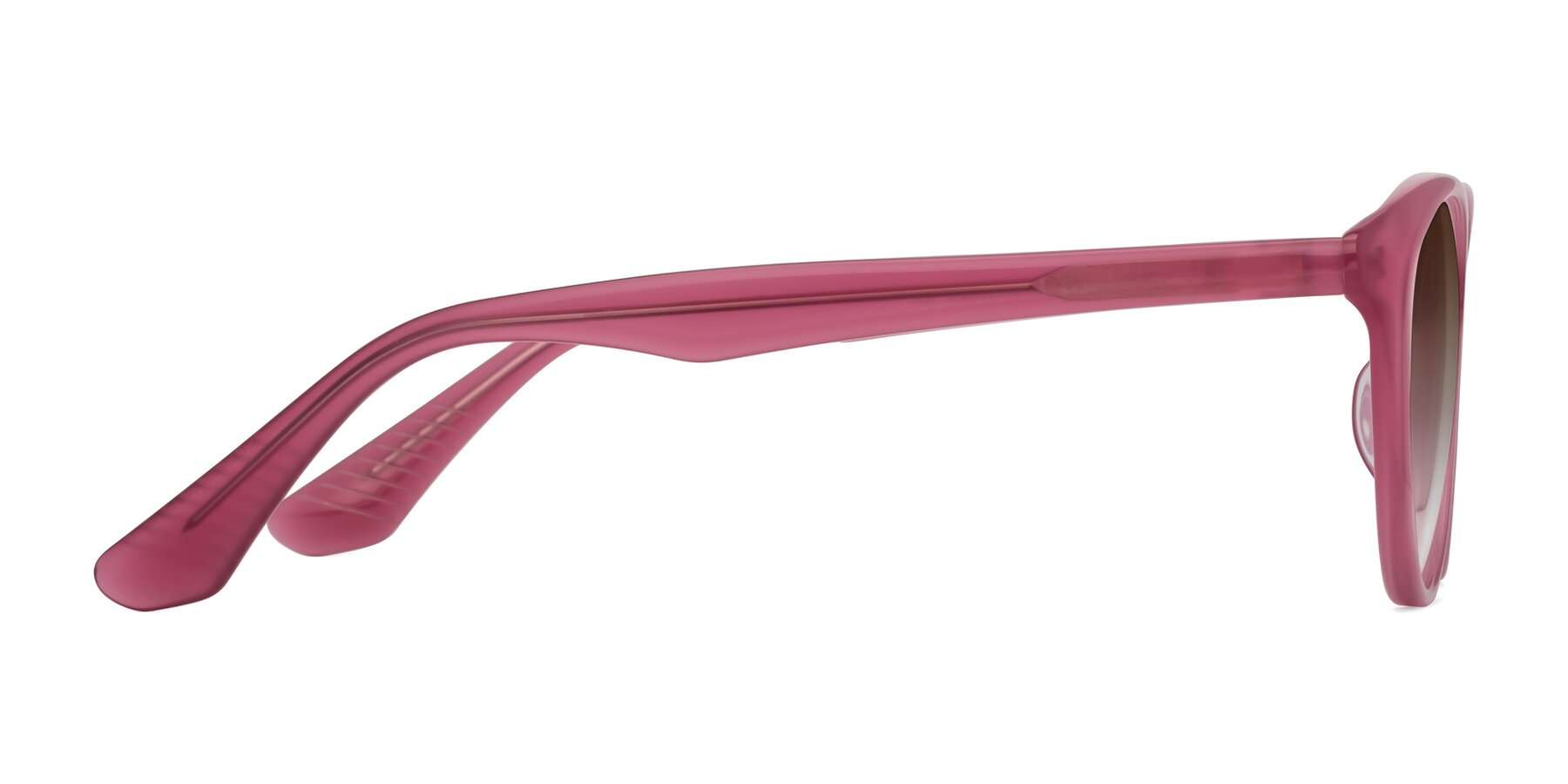 Side of Casualness in Pink with Brown Gradient Lenses