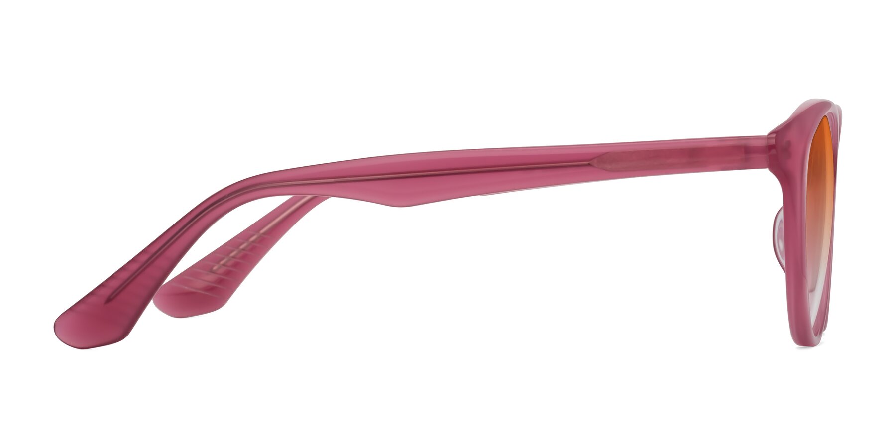 Side of Casualness in Pink with Orange Gradient Lenses