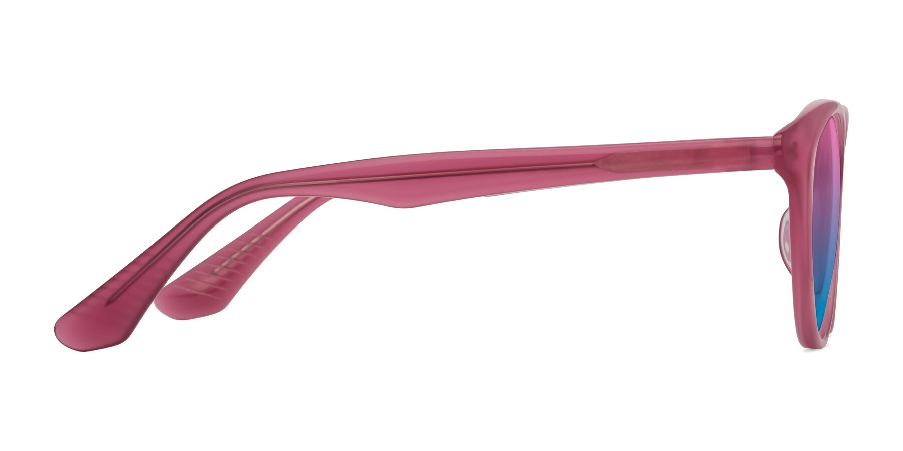 Side of Casualness in Pink with Pink / Blue Gradient Lenses