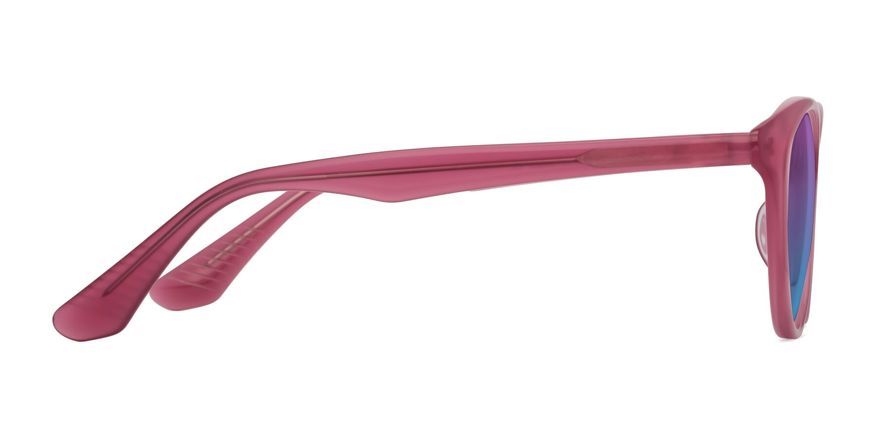 Side of Casualness in Pink with Purple / Blue Gradient Lenses