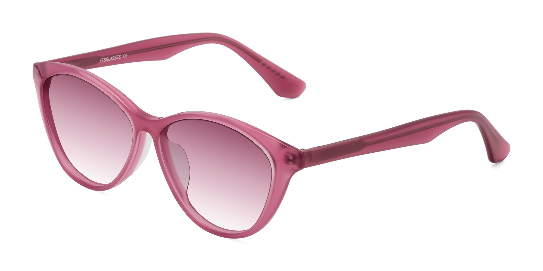 Angle of Casualness in Pink with Wine Gradient Lenses