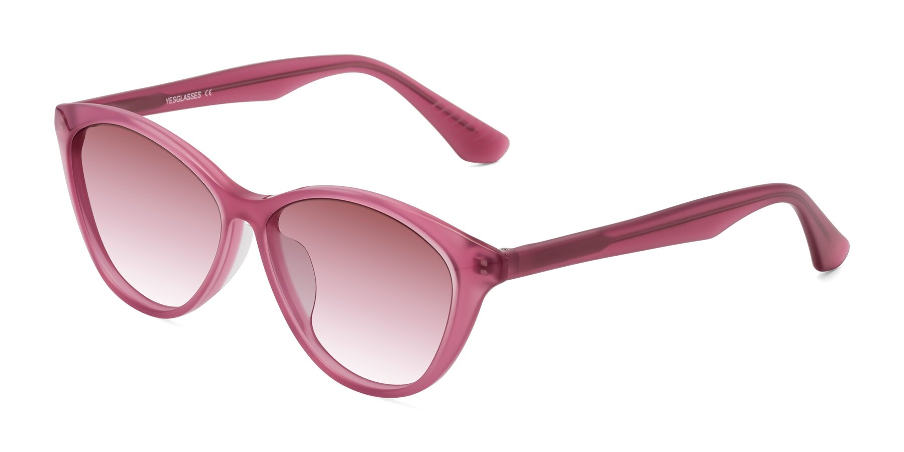 Angle of Casualness in Pink with Garnet Gradient Lenses