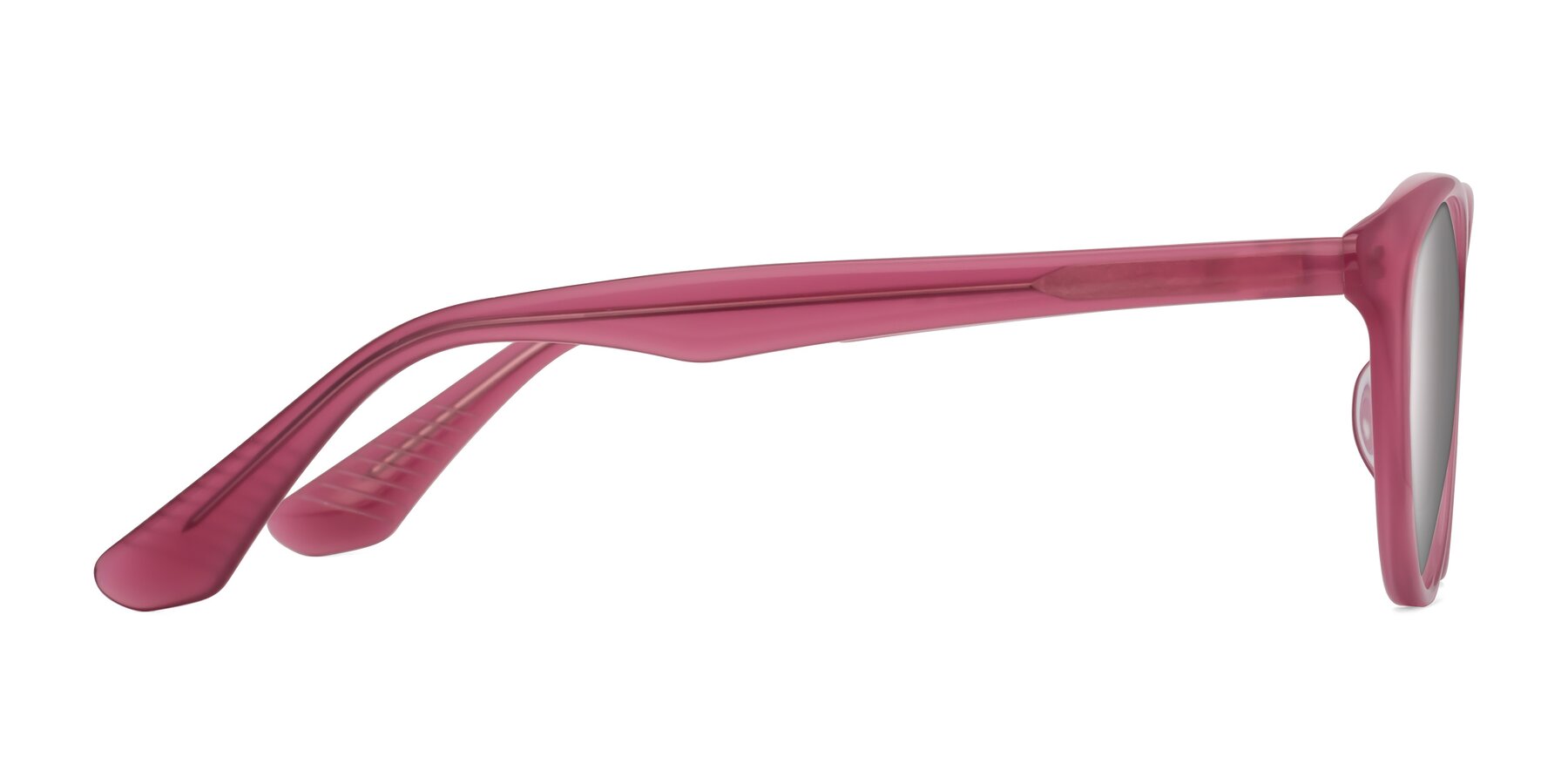 Side of Casualness in Pink with Silver Mirrored Lenses