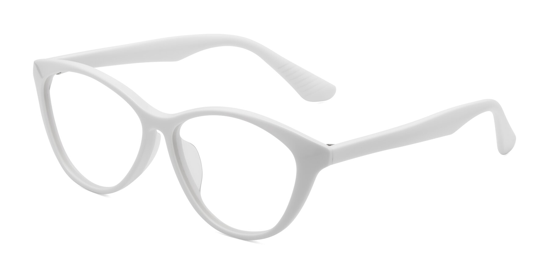 Angle of Casualness in Milky White with Clear Eyeglass Lenses