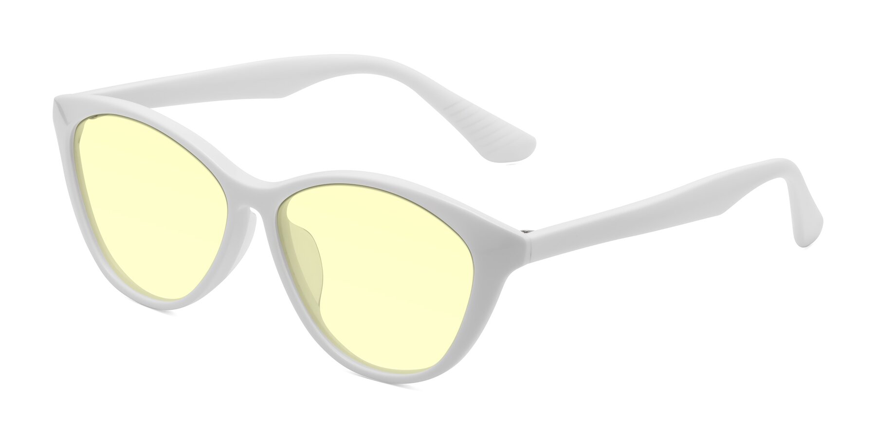 Angle of Casualness in Milky White with Light Yellow Tinted Lenses