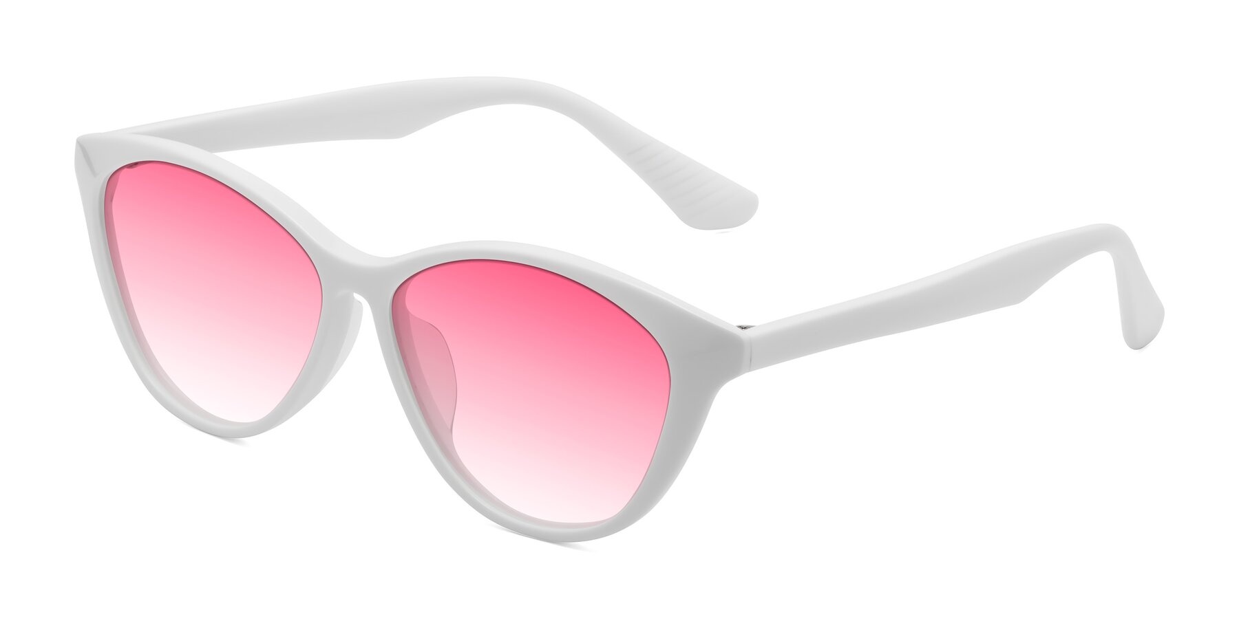 Angle of Casualness in Milky White with Pink Gradient Lenses