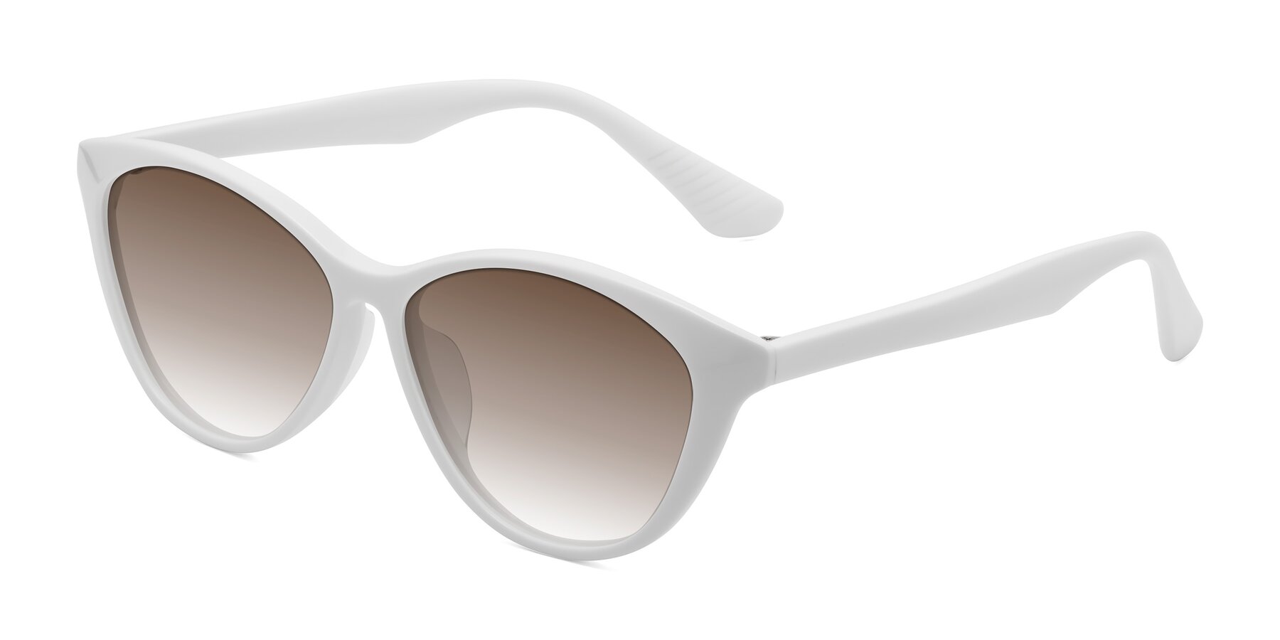 Angle of Casualness in Milky White with Brown Gradient Lenses