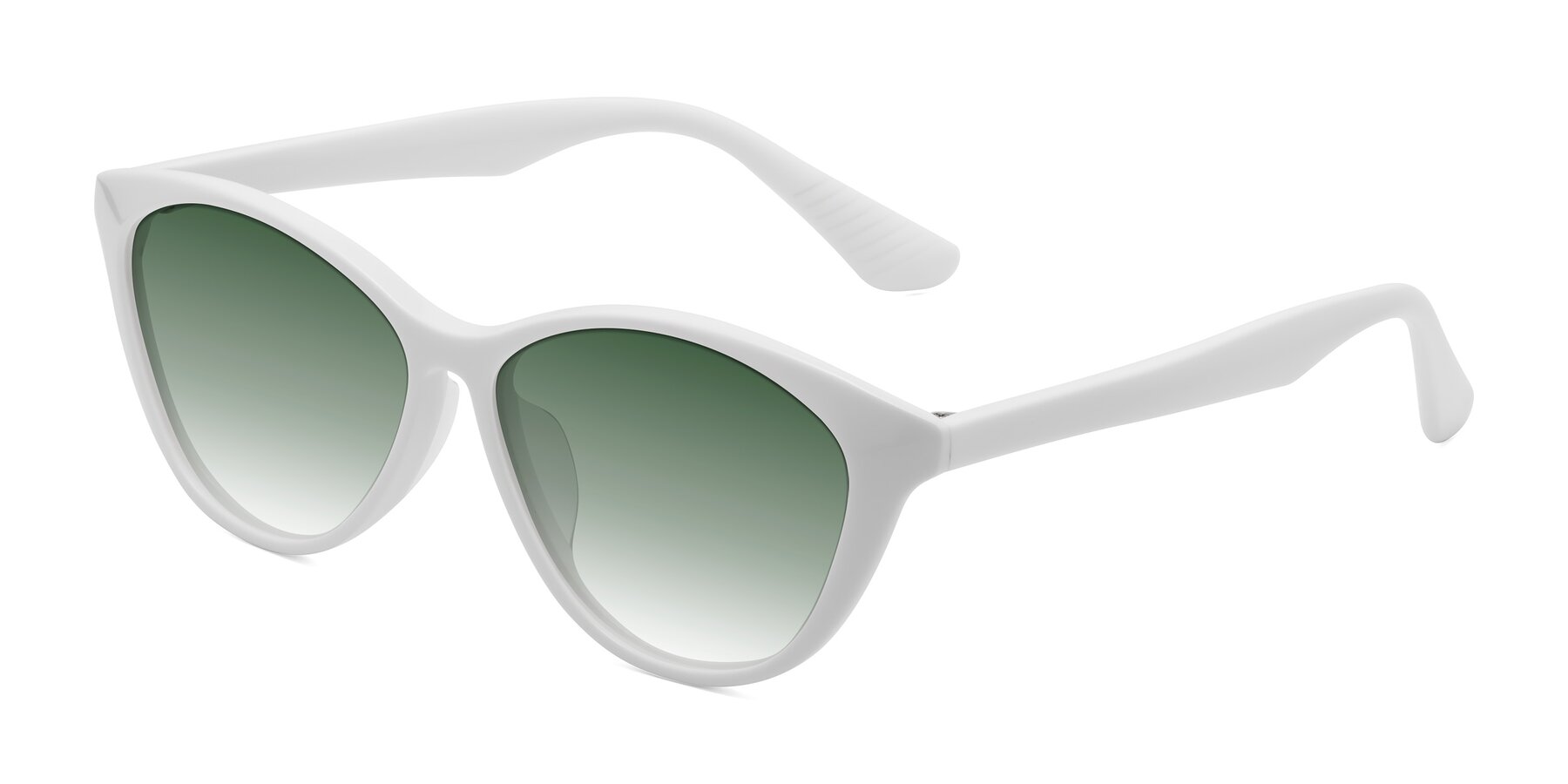 Angle of Casualness in Milky White with Green Gradient Lenses