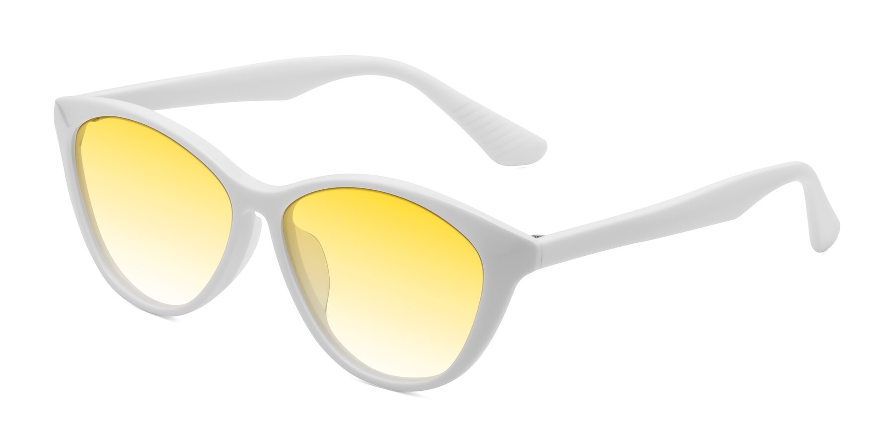 Angle of Casualness in Milky White with Yellow Gradient Lenses