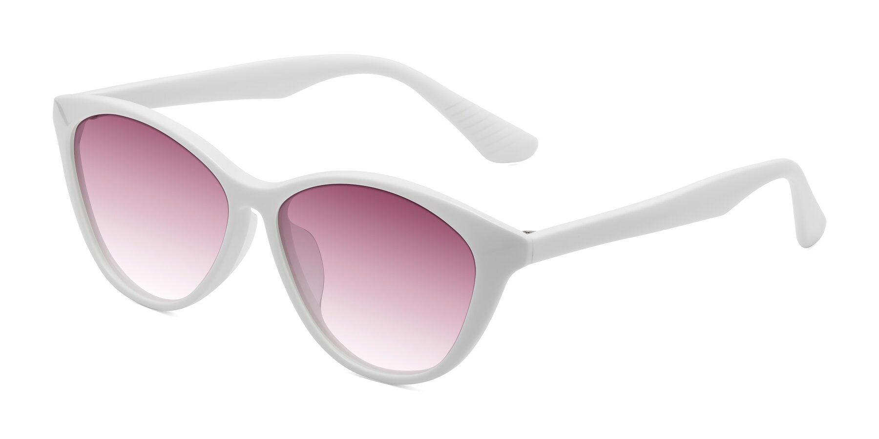 Angle of Casualness in Milky White with Wine Gradient Lenses