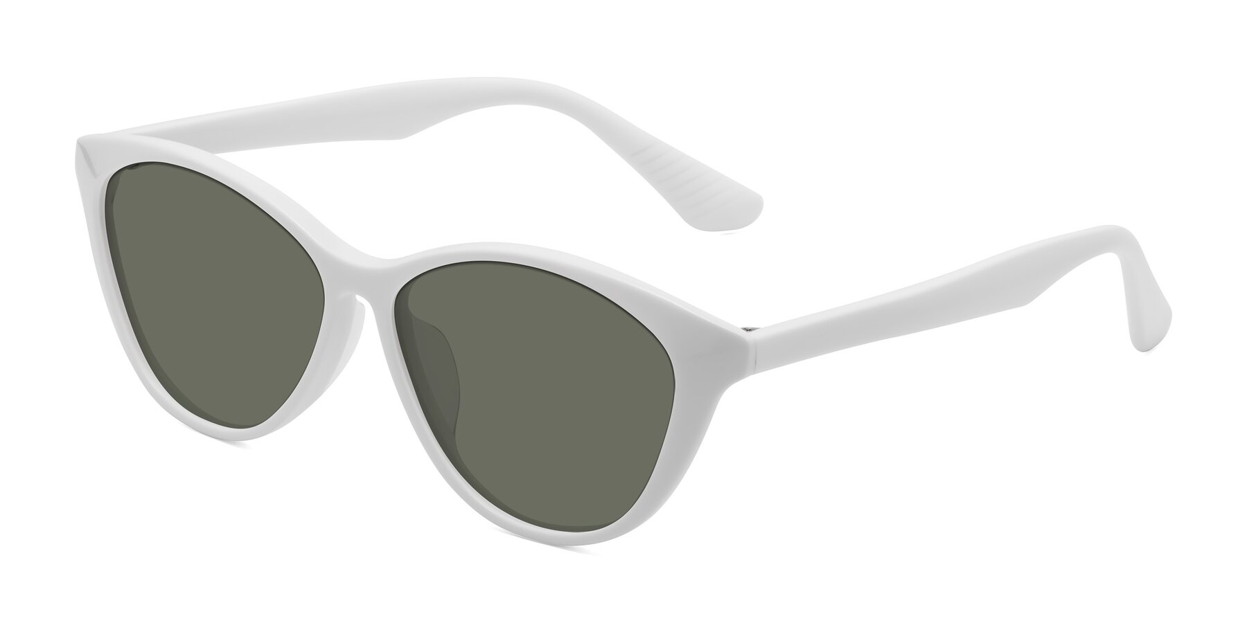 Angle of Casualness in Milky White with Gray Polarized Lenses