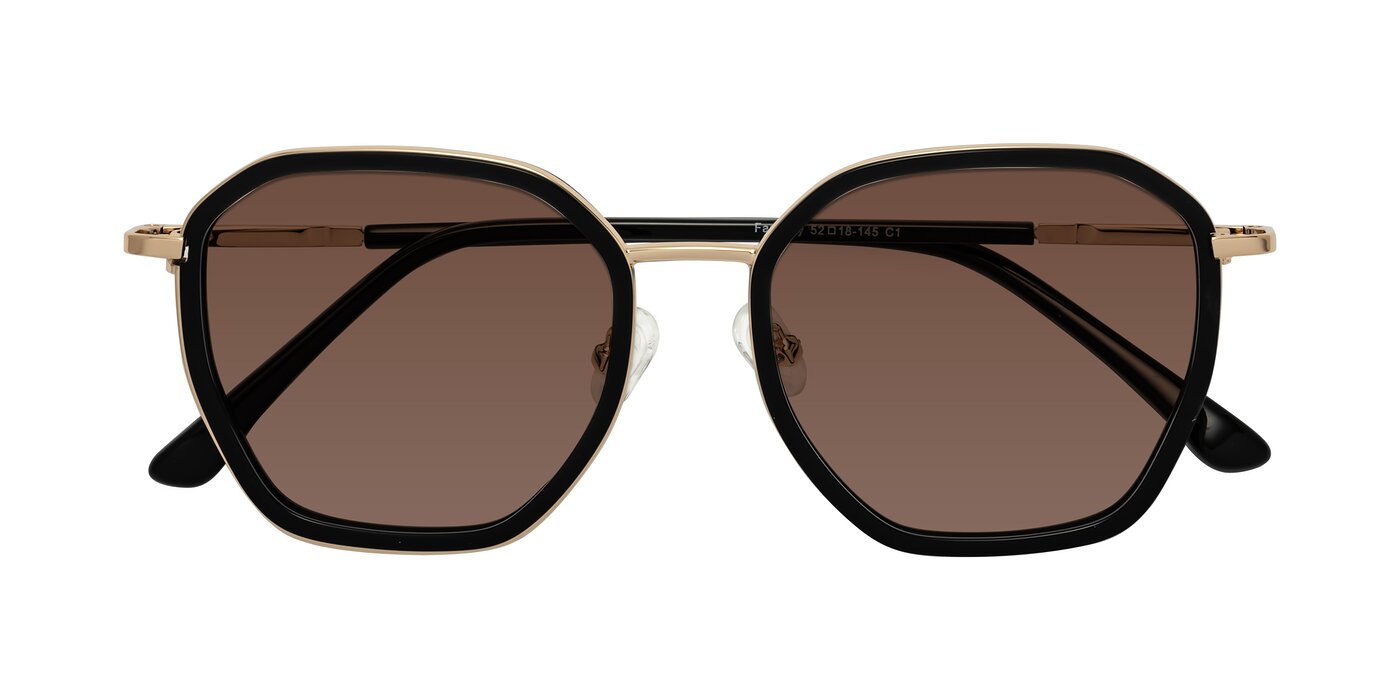 Fammily - Black/Gold Tinted Sunglasses