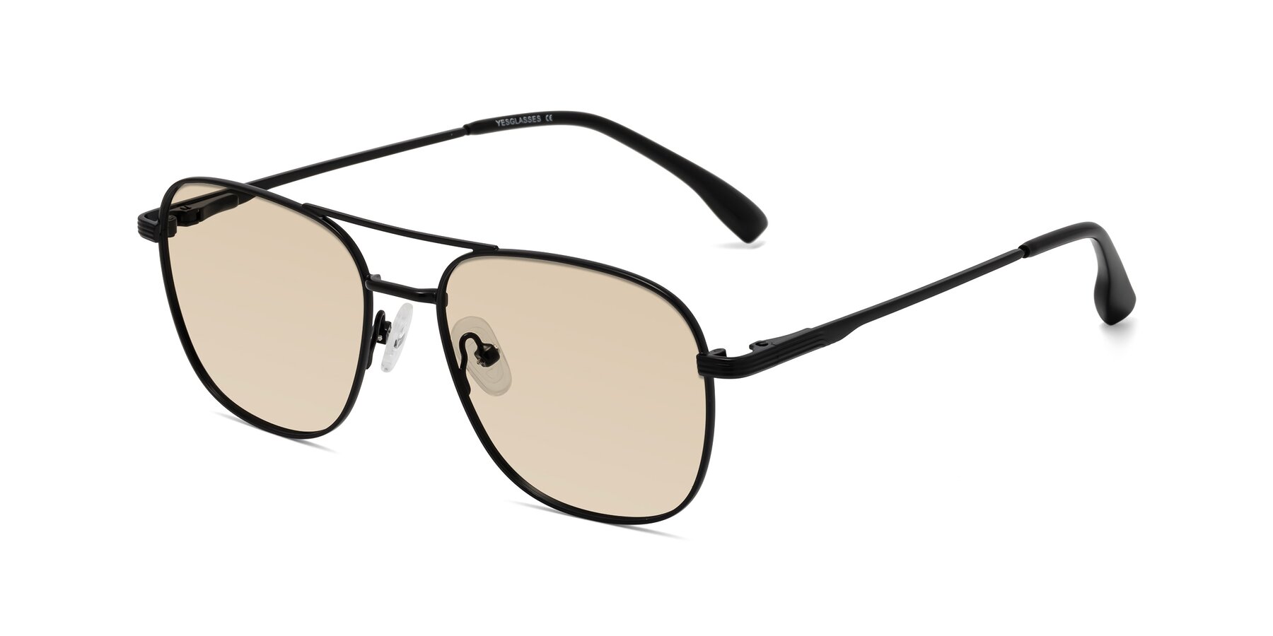 Angle of Summer in Black with Light Brown Tinted Lenses