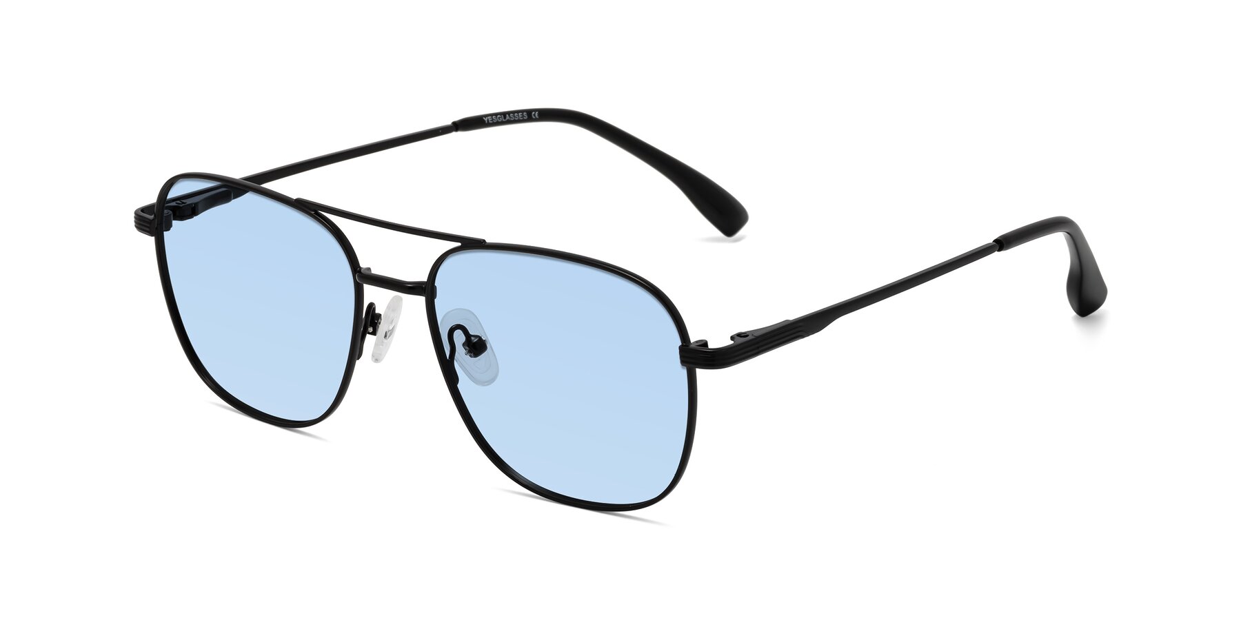 Angle of Summer in Black with Light Blue Tinted Lenses